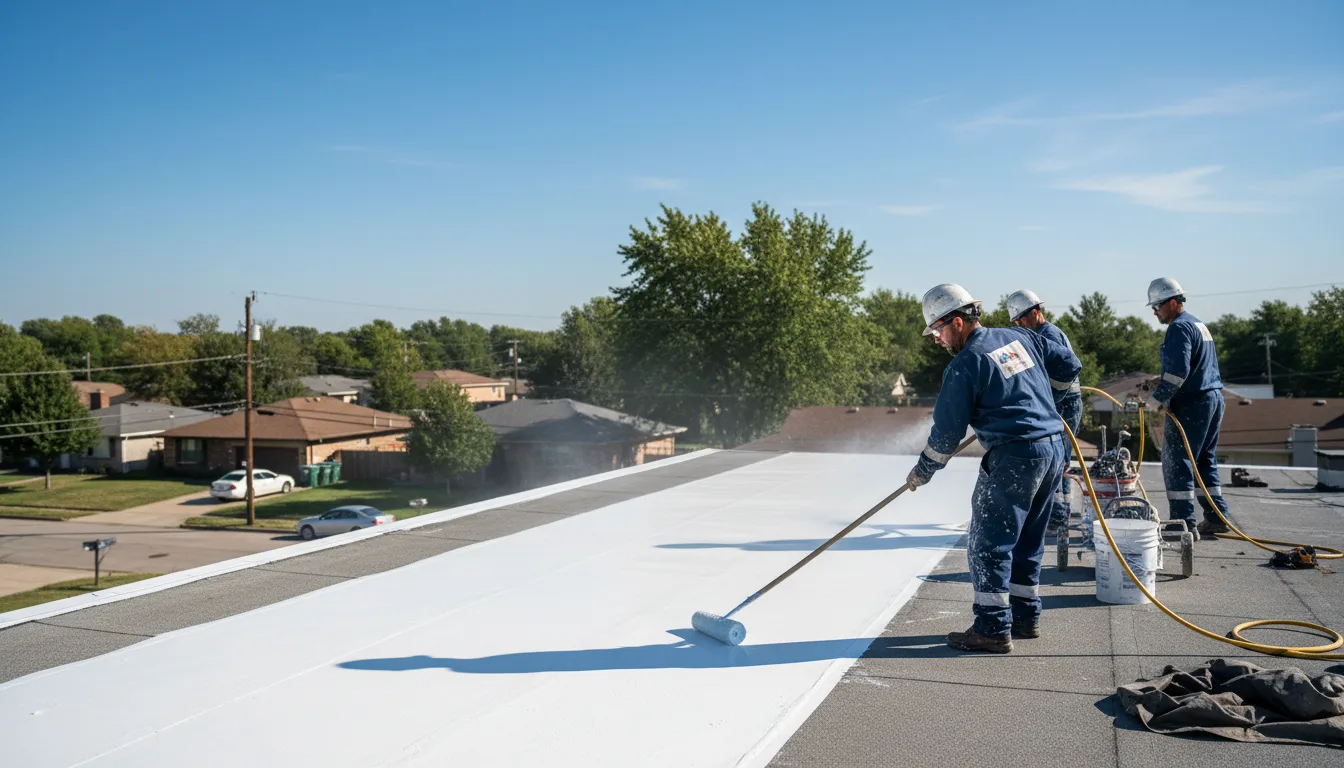 Commercial roof coating in Mountain View, OK near me